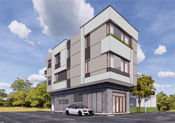 nhà phố 2 mặt tiền hiện đại