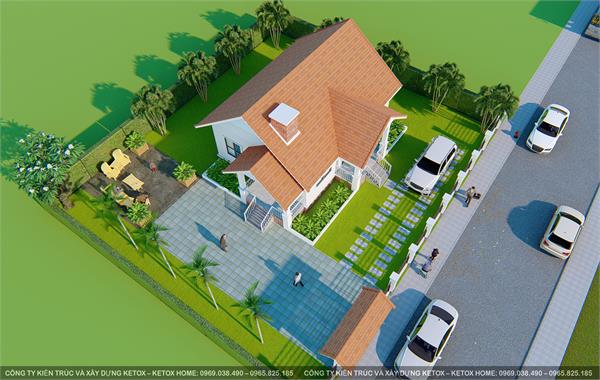 Căn nhà giả tây 1 tầng nhỏ nhỏ sân vườn đẹp